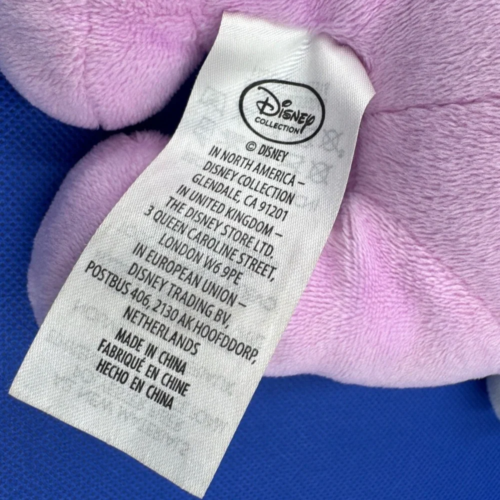 Disney Minnie Mouse Nursery Plush Lavender Polka Dot Bow 12